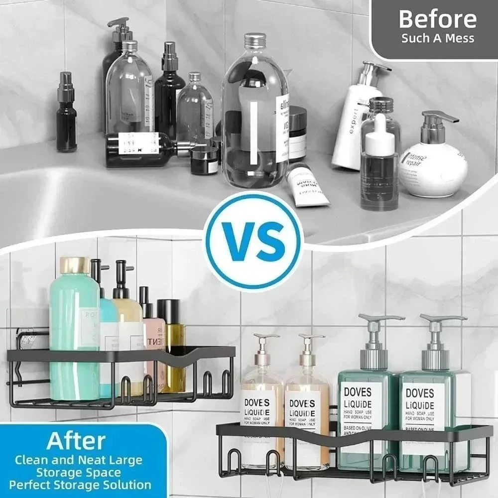 Shower Caddy Shelf Organizer, self Adhesive Shower Shelves, Shelf for Sh…